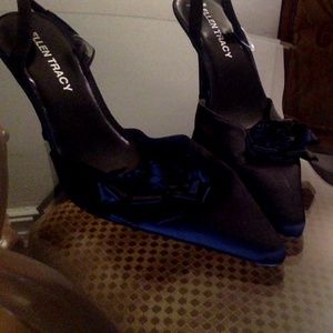 Black Heels with a roses on top